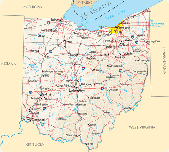 
AA Transportation Services Ohio Map
